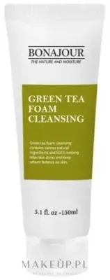 Bonajour Green Tea Foam Cleansing очищающая пенка для лица с экстрактом зелёного чая 150 мл