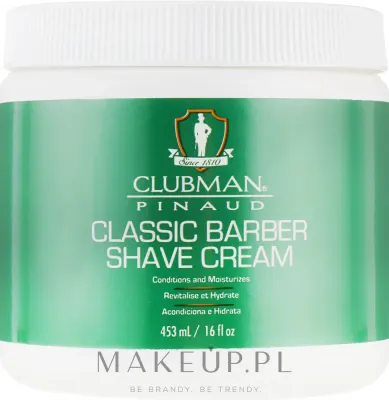 Крем для бритья Clubman Pinaud Classic Barber Shave Cream классический, универсальный, 453 мл