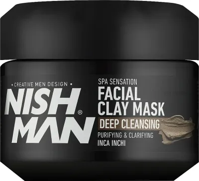 Nishman Facial Clay Mask Deep Cleansing — глубоко очищающая глиняная маска для лица, 450 г