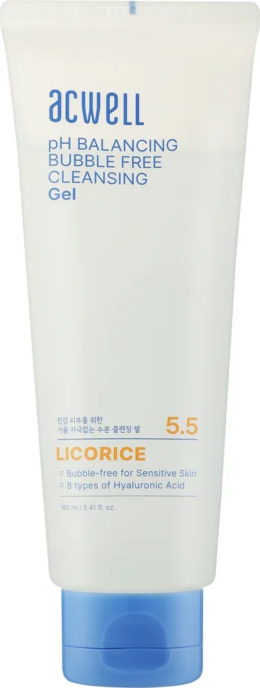 Гель для умывания без пузырей Acwell pH Balancing Bubble Free Cleansing Gel, 160 мл, Корея