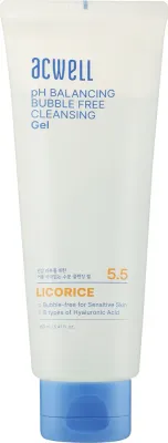 Гель для умывания без пузырей Acwell pH Balancing Bubble Free Cleansing Gel, 160 мл, Корея