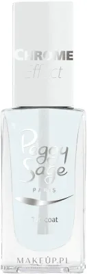 Верхнее покрытие для ногтей Peggy Sage Top Coat Chrome Effect с эффектом хрома, прозрачное, 11 мл