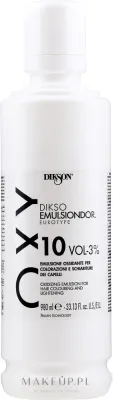 Окислитель для волос Dikson Oxy Oxidizing Emulsion For Hair Colouring And Lightening 10 Vol 3%, с пантенолом, 980 мл
