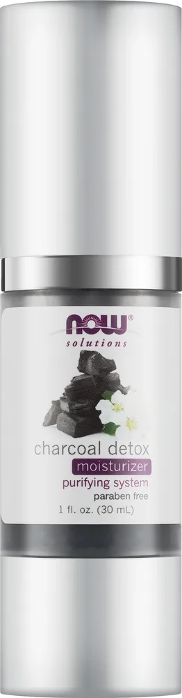 Крем для лица Now Foods Charcoal Detox с активированным углём увлажняющий 30 мл