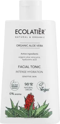 Тоник для лица Ecolatier Organic Aloe Vera Toner с алоэ вера, для чувствительной кожи, 250 мл