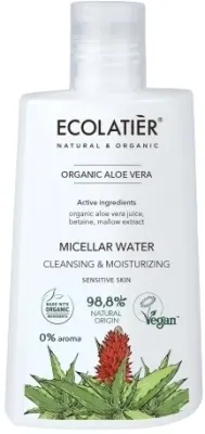 Ecolatier Organic Aloe Vera мицеллярная вода для лица очищающая с алоэ вера 250 мл