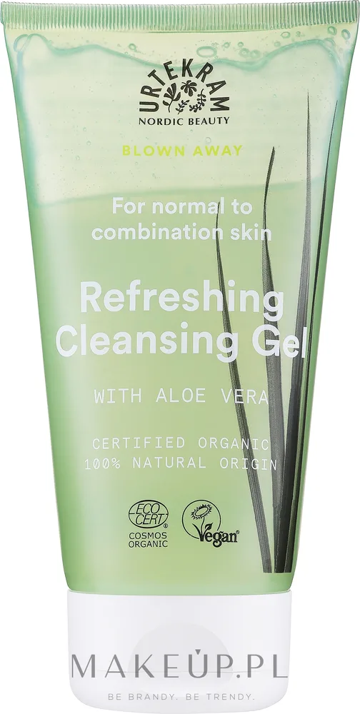 Очищающий гель для умывания Urtekram Wild Lemongrass Refreshing Facial Gel, 150 мл, Дания