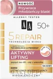 AA Age Technology 5 Repair крем для лица дневной 50+ антивозрастной с эффектом лифтинга увлажняющий основа под макияж 50 мл — фото 3