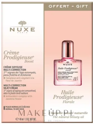 Подарочный набор Nuxe Prodigieuse Gift Set: сухое масло Huile Prodigieuse Florale 10 мл и крем Creme Prodigieuse Boost 40 мл