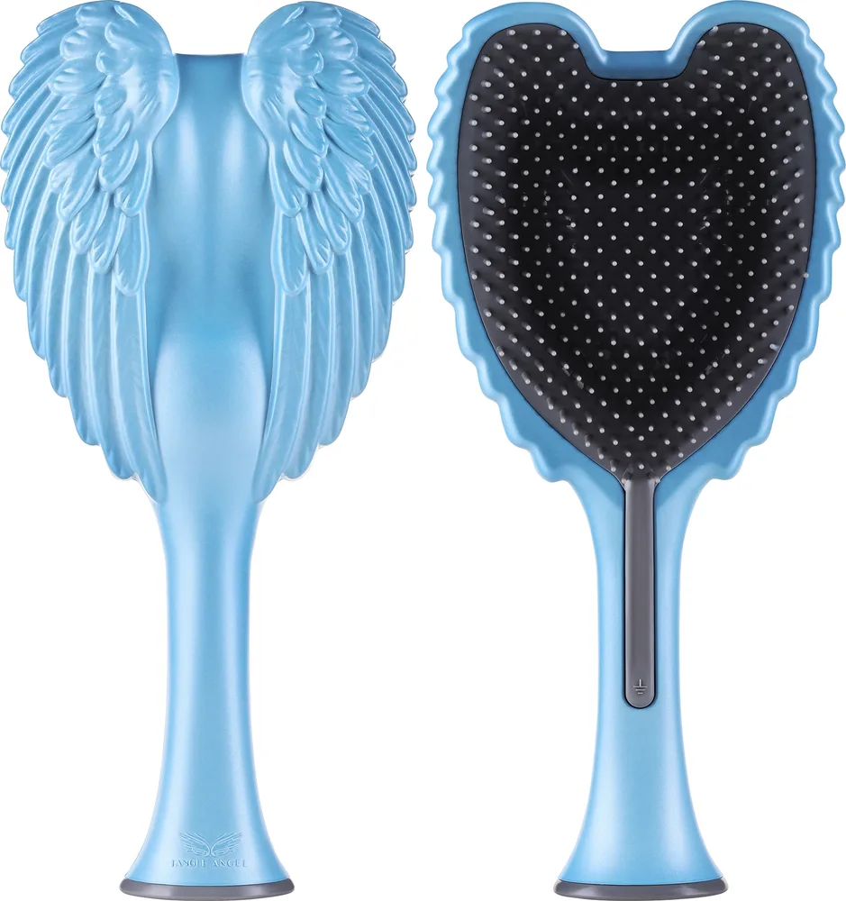 Щётка для волос Tangle Angel 2.0 Detangling Brush Matt Satin, сине-серая, 1 шт
