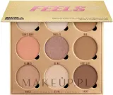 Палетка для контуринга и хайлайтеров Makeup Obsession Feels Highlight & Contour Palette — фото 1