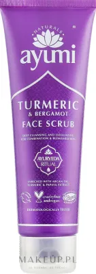 Ayumi Turmeric and Bergamot Face Scrub скраб для лица восстанавливающий, пилинг с куркумой и бергамотом 125 мл