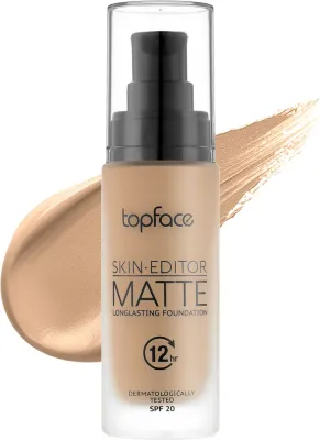 Тональный флюид TopFace Skin Editor Matte Foundation матирующий, 32 мл, оттенок 005