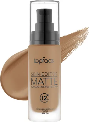 Тональный флюид TopFace Skin Editor Matte Foundation матирующий, 32 мл, оттенок 201