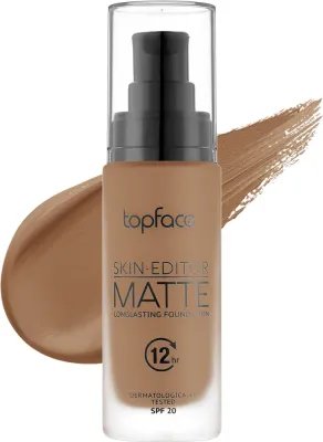 Тональный флюид TopFace Skin Editor Matte Foundation матирующий, 32 мл, оттенок 202