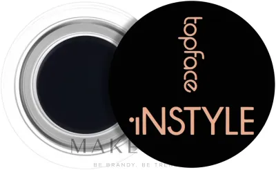 Подводка для глаз гелевая TopFace Instyle Gel Eyeliner, с аргановым маслом, стойкая, 3,5 г