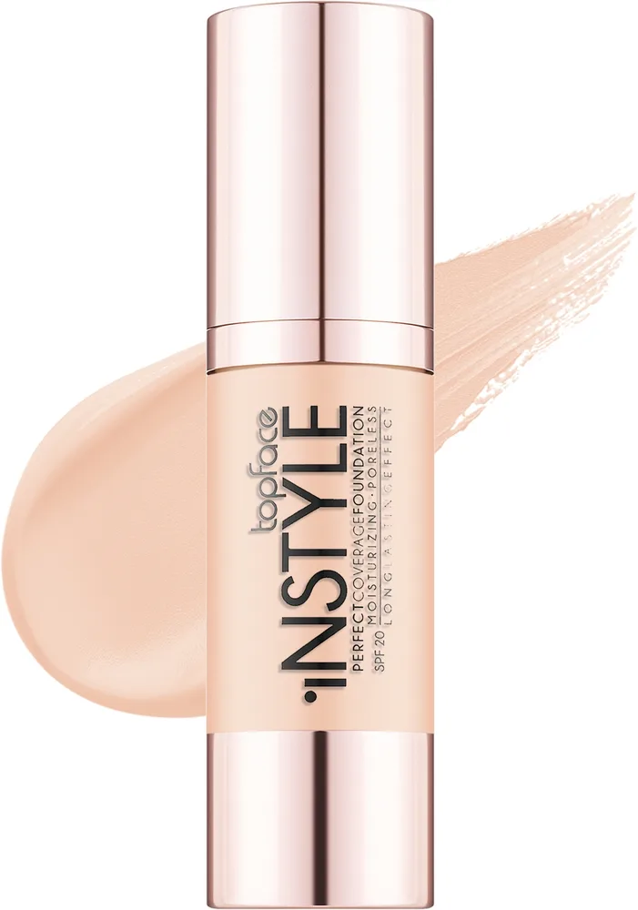 Тональный флюид Topface Perfect Coverage Instyle SPF 20, 30 мл, оттенок 003