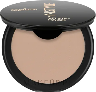 Пудра для лица TopFace Istyle Wet Dry компактная, для сухого и влажного нанесения, 10 г