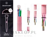 Туба для кистей для макияжа Brushtube, с фиксирующим кольцом и защитным колпачком, розовая — фото 1