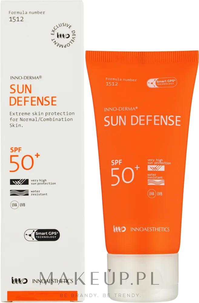 Innoaesthetics Inno-Derma крем солнцезащитный SPF 50 Sunblock 60 г, защита от солнца для пляжа и солярия, без жирного блеска