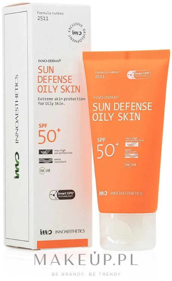 Innoaesthetics Inno-Derma крем солнцезащитный для жирной кожи лица SPF 50, матирующий, 60 г