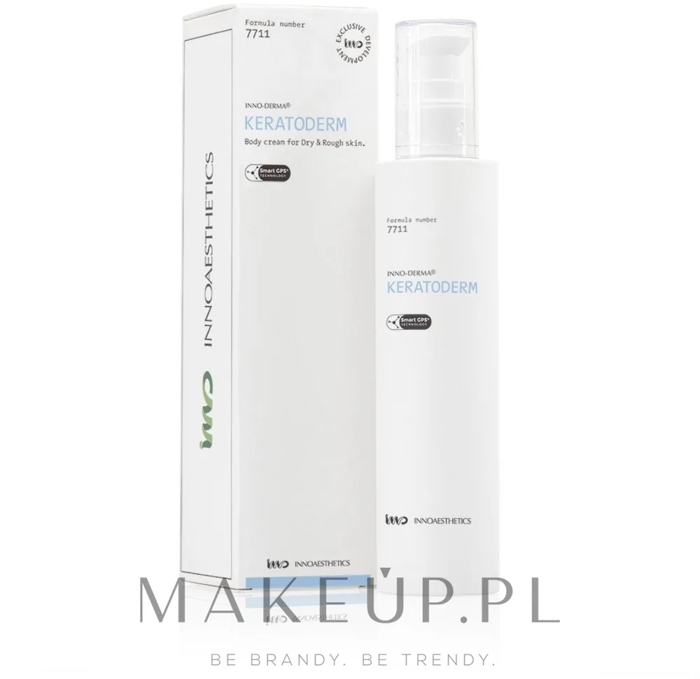 Innoaesthetics Inno-Derma Keratoderm крем для тела интенсивно увлажняющий с мочевиной 200 г, отшелушивающий крем с салициловой кислотой