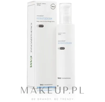 Innoaesthetics Inno-Derma Keratoderm крем для тела интенсивно увлажняющий с мочевиной 200 г, отшелушивающий крем с салициловой кислотой