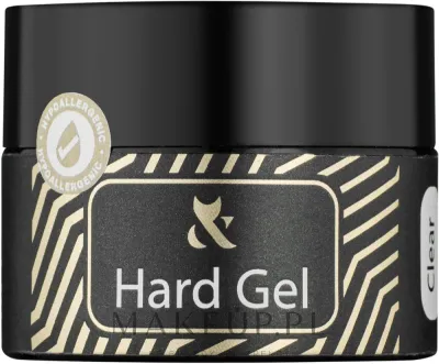 Строительный гель для ногтей F.O.X Hard Gel прозрачный, низкотемпературный, 15 мл