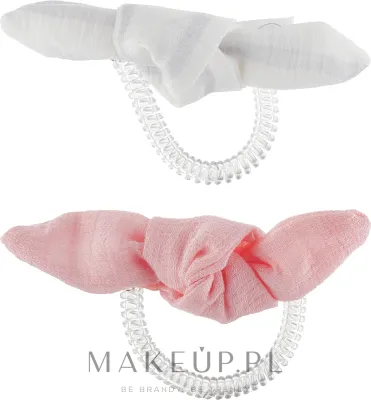 Резинка-браслет для волос Invisibobble Bowtique Summer Lemming Go с атласным бантом, спиральная, 2 шт