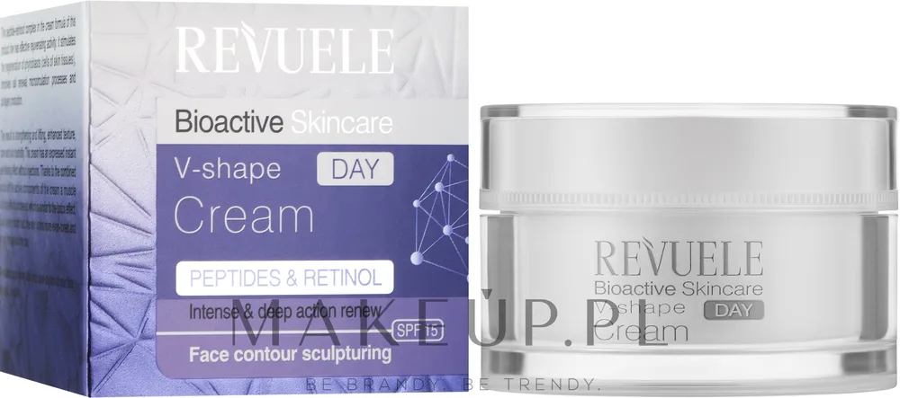 Крем для лица Revuele Retinol + Peptides V-shape дневной с ретинолом для зрелой кожи 50 мл