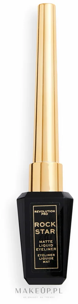 I Heart Revolution Wodoodporny eyeliner w płynie - Подводка для глаз Revolution Pro Rockstar Matte Liquid, оттенок Black