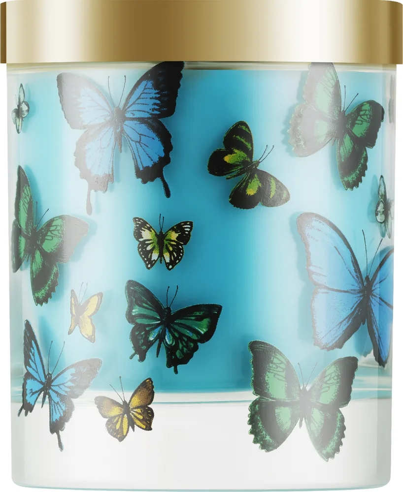 Portus Cale Butterflies / Ароматическая свеча в стекле, сахарный тростник и лемонграсс, 210 г