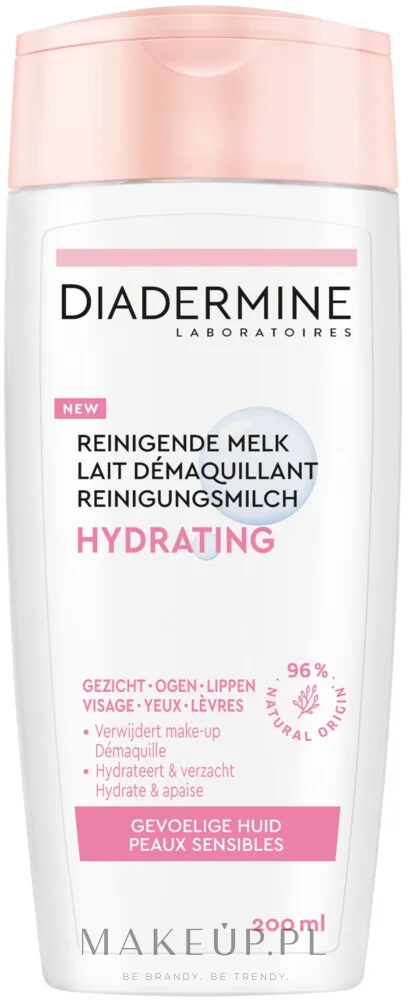 Очищающее молочко для лица Diadermine Hydrating Cleansing Milk увлажняющее, для сухой и чувствительной кожи, 200 мл