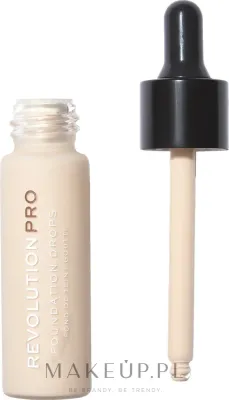Жидкая тональная основа Revolution Pro Foundation Drops с капельницей, 18 мл
