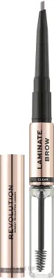 I Heart Revolution Kredka i żel do brwi - Карандаш и гель для бровей 2 в 1 Makeup Revolution Laminate Brow, с эффектом ламинирования, 2,1 г