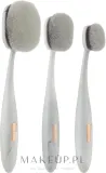 Набор кистей для макияжа Makeup Obsession Marble Contour & Light Brushes White 3 шт — фото 1