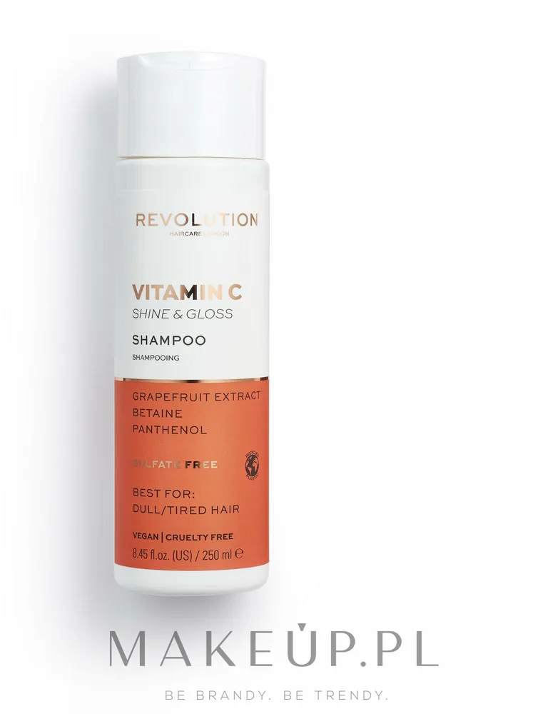 Шампунь Revolution Haircare Vitamin C Shine & Gloss для блеска тусклых волос 250 мл