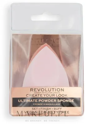 Спонж для макияжа Makeup Revolution Create Your Look Ultimate Powder Sponge, каплевидный, розовый, 1 шт