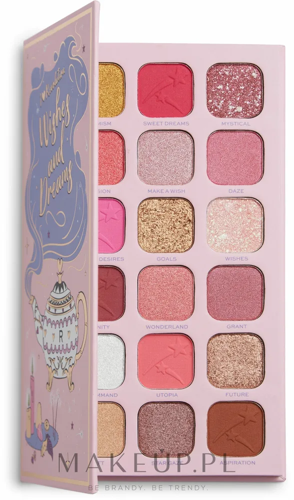 Палетка теней для век I Heart Revolution Book of Spells Wishes and Dreams Palette 18 оттенков
