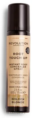 Спрей для корней волос Makeup Revolution Haircare Root Touch Up Spray, маскирует отросшие корни и седину, 75 мл