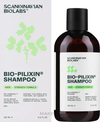 Шампунь Scandinavian Biolabs Hair Strength для мужчин укрепляющий с кофеином и куркумой, 250 мл