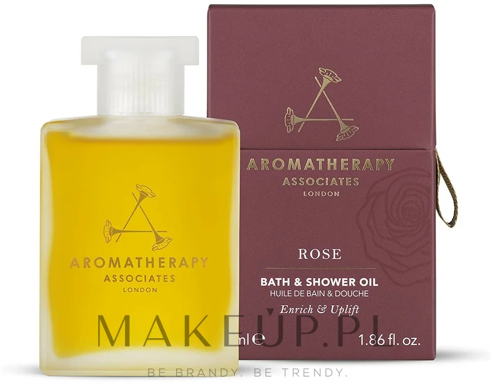Aromatherapy Associates Rose масло для ванны и душа 55 мл, Bath and Shower Oil, с эфирными маслами розы и герани