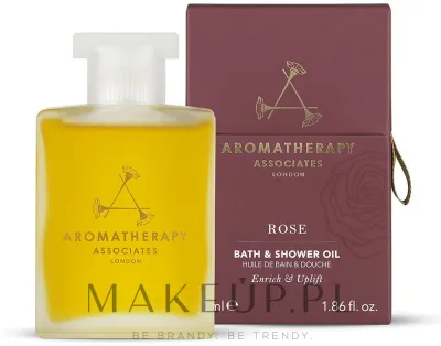 Aromatherapy Associates Rose масло для ванны и душа 55 мл, Bath and Shower Oil, с эфирными маслами розы и герани