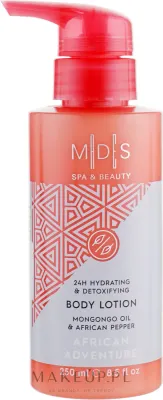 MDS Spa&Beauty African Adventure Body Lotion — увлажняюще-детокс бальзам для тела с монгонго и африканским перцем, 250 мл