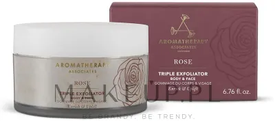 Скраб для лица и тела Aromatherapy Associates Rose Triple Exfoliator отшелушивающий, 200 мл