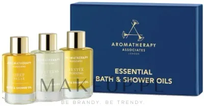 Набор масел для ванны и душа Aromatherapy Associates Deep Relax Revive и De-Stress 3x9 мл