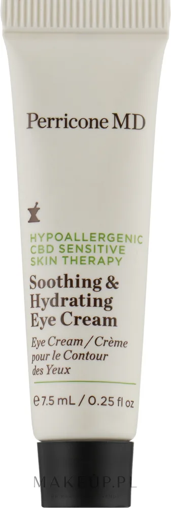 Крем для кожи вокруг глаз Perricone MD Hypoallergenic CBD Sensitive Skin Therapy Soothing & Hydrating Eye Cream успокаивающе-питательный, с каннабидиолом, 15 мл