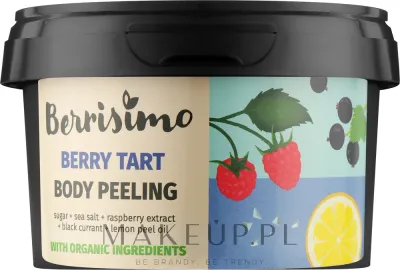 Beauty Jar Berrisimo скраб для тела Berry Tart ягодный 350 г, солевой сахарный пилинг с малиной и маслом ши