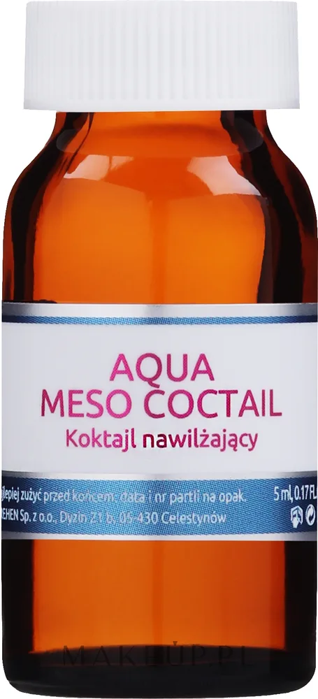 Коктейль для лица Charmine Rose Aqua Meso Cocktail увлажняющий, для профессиональных процедур, 6 ампул по 5 мл