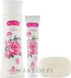 Подарочный набор Bulgarian Rose Rose крем для рук гель для душа и мыло с розовой водой 50+200 мл+100 г — фото 2